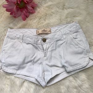 White hollister shorts